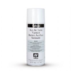 VALLEJO PAINT -  ACRYLIC SATIN VARNISH - SPRAY -  AEROSOL VAL-HPS #28532