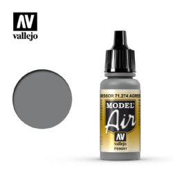 VALLEJO PAINT -  AGGRESSOR GRAY (17 ML) -  MODEL AIR VAL-MA #71274