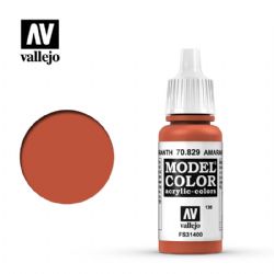 VALLEJO PAINT -  AMARANTH RED -  MODEL COLOR VAL-MC #70829