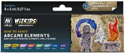 VALLEJO PAINT -  ARCANE ELEMENTS WIZKIDS -  PAINT SET VAL #80258