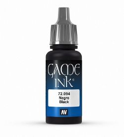 VALLEJO PAINT -  BLACK -  Ink VAL-GC #72094