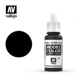 VALLEJO PAINT -  BLACK -  MODEL COLOR VAL-MC #70950