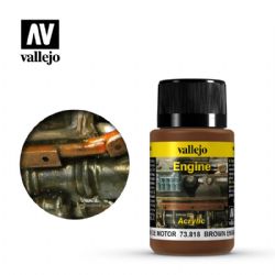 VALLEJO PAINT -  BROWN ENGINE SOOT (40 ML) -  WEATHERING EFFECTS VAL-WE #73818