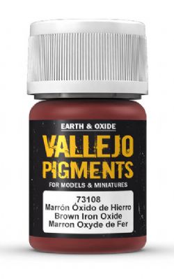 VALLEJO PAINT -  BROWN IRON OXIDE -  PIGMENTS VAL-P #73108