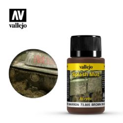 VALLEJO PAINT -  BROWN SPLASH MUD (40 ML) -  WEATHERING EFFECTS VAL-WE #73805