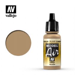 VALLEJO PAINT -  CAMOUFLAGE BROWN (17 ML) -  MODEL AIR 71117