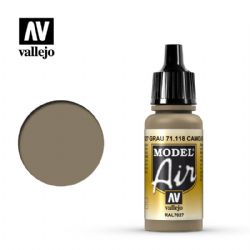 VALLEJO PAINT -  CAMOUFLAGE GREY (17 ML) -  MODEL AIR VAL-MA #71118