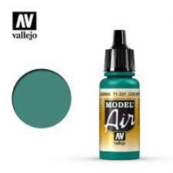 VALLEJO PAINT -  COCKPIT EMERALD GREEN FADED (17 ML) -  MODEL AIR VAL-MA #71331