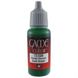 VALLEJO PAINT -  DARK GREEN -  GAME COLOR VAL-GC #72028