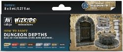 VALLEJO PAINT -  DUNGEON DEPTHS WIZKIDS -  PAINT SET VAL #80251