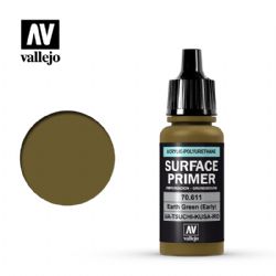 VALLEJO PAINT -  EARTH GREEN (EARLY) (17 ML) -  SURFACE PRIMER VAL-SP #70611