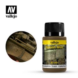 VALLEJO PAINT -  EUROPEAN SPLASH MUD (40 ML) -  WEATHERING EFFECTS VAL-WE #73801