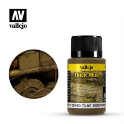 VALLEJO PAINT -  EUROPEAN THICK MUD (40 ML) -  WEATHERING EFFECTS VAL-WE #73807