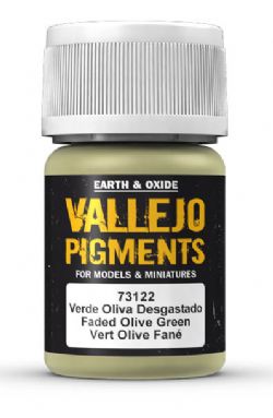 VALLEJO PAINT -  FADED OLIVE GREEN -  PIGMENTS VAL-P #73122
