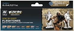 VALLEJO PAINT -  FLESHTONES WIZKIDS -  PAINT SET VAL #80259