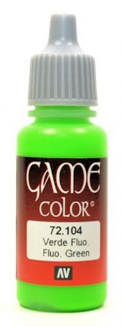 VALLEJO PAINT -  FLUO GREEN -  GAME COLOR VAL-GC #72104