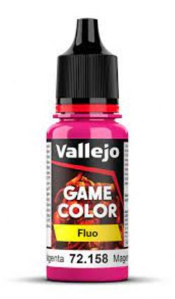 VALLEJO PAINT -  FLUORESCENT MAGENTA -  GAME COLOR 72158