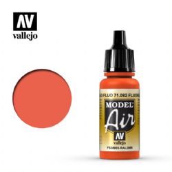 VALLEJO PAINT -  FLUORESCENT RED (17 ML) -  MODEL AIR VAL-MA #71082