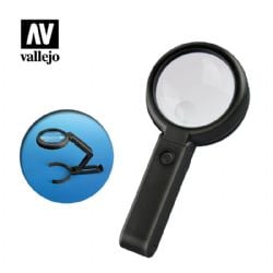VALLEJO PAINT -  FOLDABLE LED MAGNIFIER WITH BUILT-IN STAND -  TOOLS VAL-TOOL #T14002