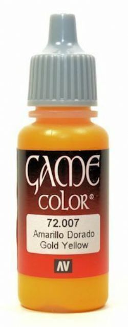 VALLEJO PAINT -  GOLD YELLOW -  GAME COLOR VAL-GC #72007