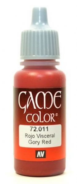 VALLEJO PAINT -  GORY RED -  Color VAL-GC #72011