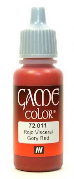 VALLEJO PAINT -  GORY RED -  GAME COLOR VAL-GC #72011