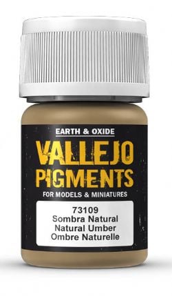 VALLEJO PAINT -  NATURAL UMBER -  PIGMENTS VAL-P #73109