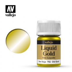 VALLEJO PAINT -  OLD GOLD -  LIQUID GOLD VAL-MTC #70792