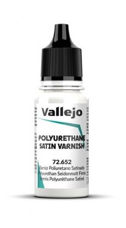 VALLEJO PAINT -  POLYURETHANE SATIN VARNISH -  Auxiliary VAL-GC #72652