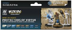 VALLEJO PAINT -  PROTECTORS OF VIRTUE WIZKIDS -  PAINT SET VAL #80252
