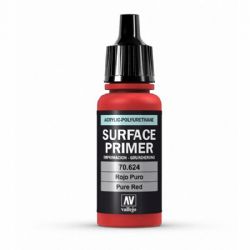 VALLEJO PAINT -  PURE RED -  SURFACE PRIMER VAL-SP #70624