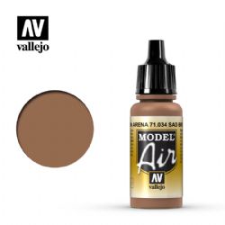VALLEJO PAINT -  SAND BROWN (17 ML) -  MODEL AIR VAL-MA #71034