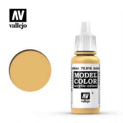 VALLEJO PAINT -  SAND YELLOW -  MODEL COLOR VAL-MC #70916