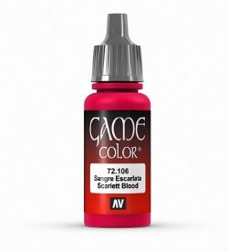 VALLEJO PAINT -  SCARLETT BLOOD -  GAME COLOR VAL-GC #72106