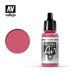 VALLEJO PAINT -  SIGNAL RED - METALLIC (17 ML) -  MODEL AIR VAL-MA #71070