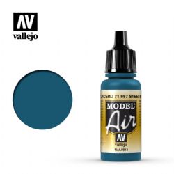 VALLEJO PAINT -  STEEL BLUE (17 ML) -  MODEL AIR VAL-MA #71087