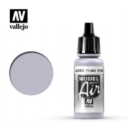 VALLEJO PAINT -  STEEL (METALLIC) (17 ML) -  MODEL AIR VAL-MA #71065