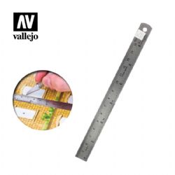 VALLEJO PAINT -  STEEL RULE (150 MM) -  TOOLS VAL-TOOL #T15003