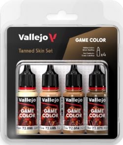 VALLEJO PAINT -  TANNED SKIN SET -  GAME COLOR VAL #72380