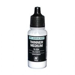 VALLEJO PAINT -  THINNER MEDIUM (17 ML) -  AUXILIARY VAL-AUX #70524