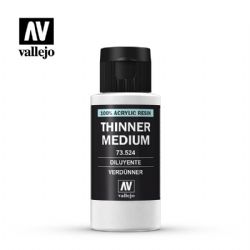 VALLEJO PAINT -  THINNER MEDIUM (60 ML) -  AUXILIARY VAL-AUX #73524