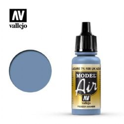 VALLEJO PAINT -  UK AZURE BLUE (17 ML) -  MODEL AIR VAL-MA #71108