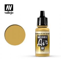 VALLEJO PAINT -  US INTERIOR YELLOW (17 ML) -  MODEL AIR VAL-MA #71107
