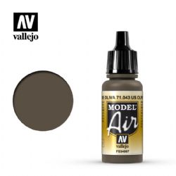 VALLEJO PAINT -  US OLIVE DRAB (17 ML) -  MODEL AIR VAL-MA #71043