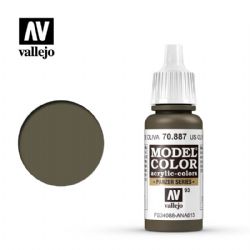 VALLEJO PAINT -  US OLIVRE DRAB -  MODEL COLOR VAL-MC #70887