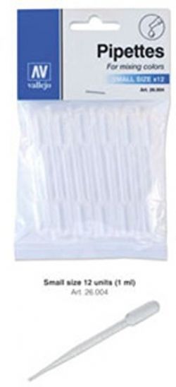 VALLEJO PAINT -  VAL T26004 PIPETTES - SMALL (12) -  TOOLS VAL-TOOL #T26004