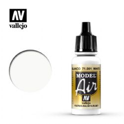VALLEJO PAINT -  WHITE (17 ML) -  MODEL AIR VAL-MA #71001