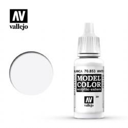 VALLEJO PAINT -  WHITE GLAZE -  MODEL COLOR VAL-MC #70853