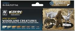VALLEJO PAINT -  WOODLAND CREATURES WIZKIDS -  PAINT SET VAL #80254