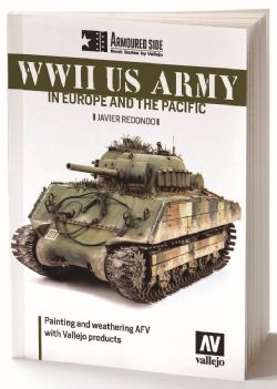 VALLEJO PAINT -  WWII US ARMY IN EUROPE AND PACIFIC BOOK (ENGLISH) -  PAINT SET VAL #75019
